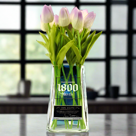 1800 Tequila Bottle Vase