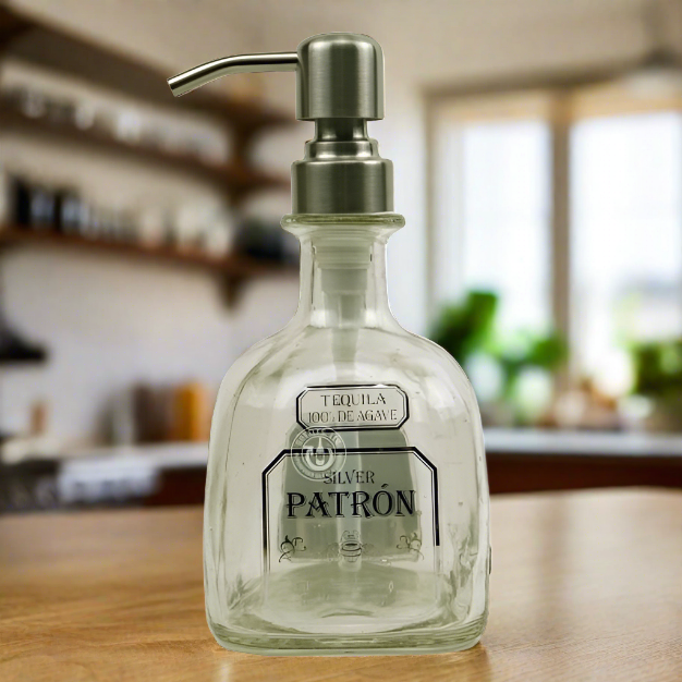 Patron Tequila 375ml Bottle Soap Dispenser