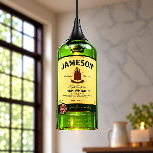 Jameson Irish Whiskey Bottle Pendant Light