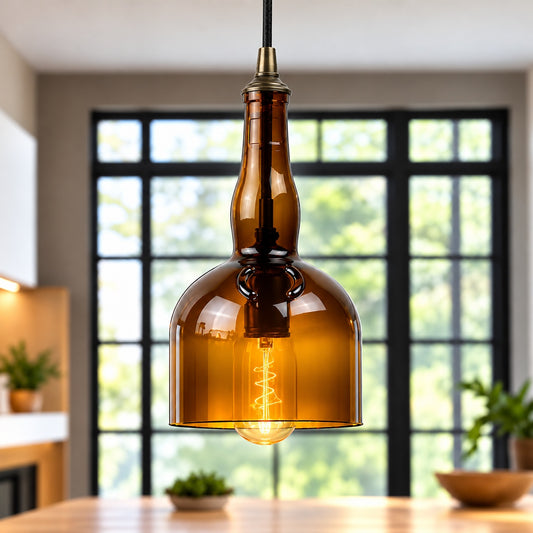 Grand Marnier Liqueur Bottle Pendant Light