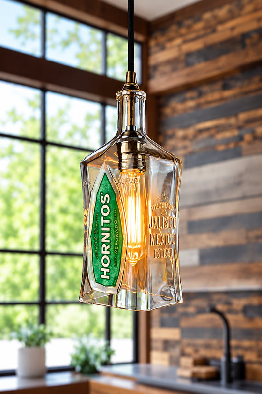 Hornitos Tequila Bottle Pendant Light