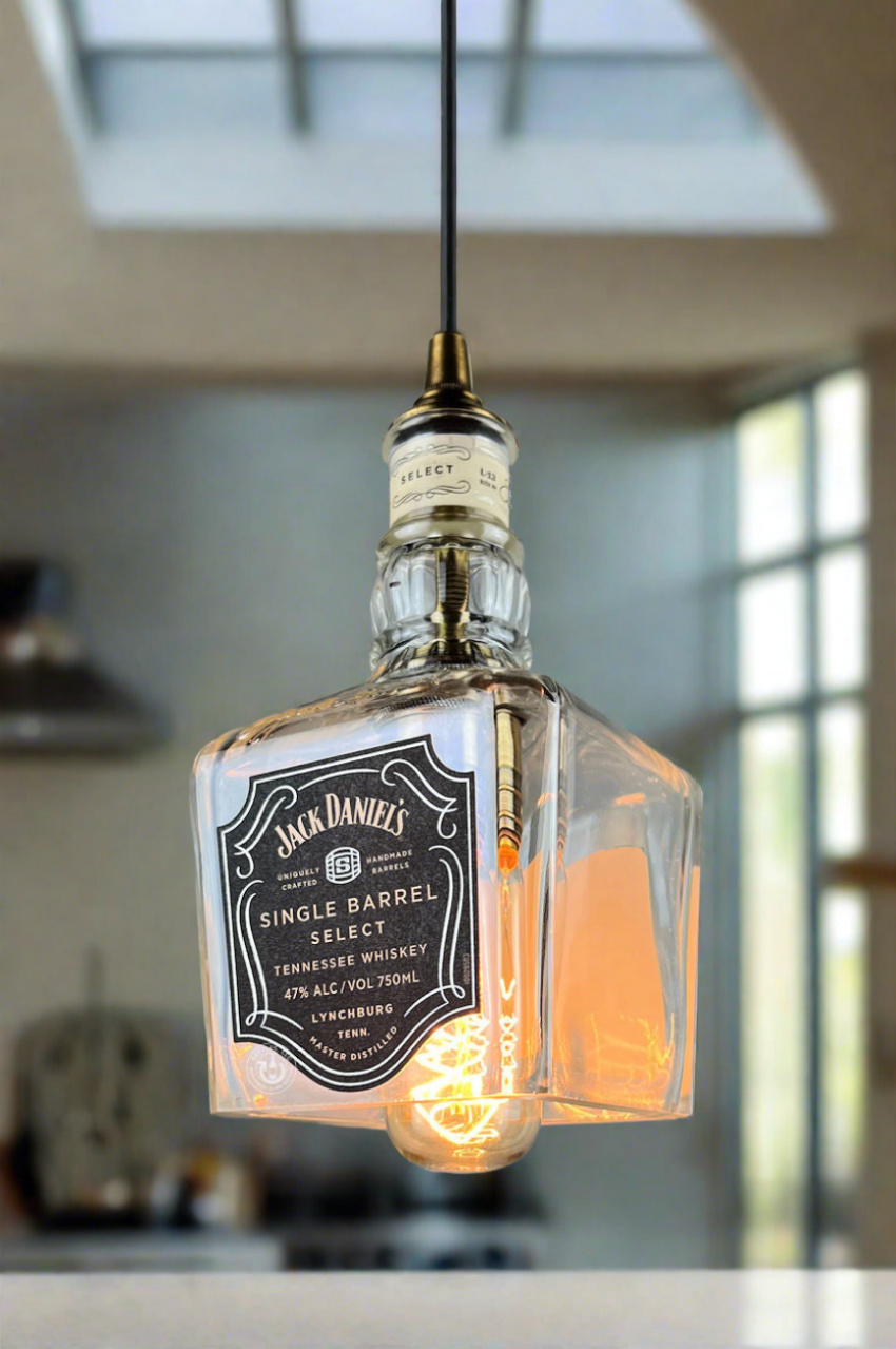 Jack Daniel's Whiskey Bottle Pendant Light - SB