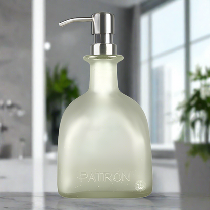 Patron Tequila Bottle Soap Dispenser - Frosted