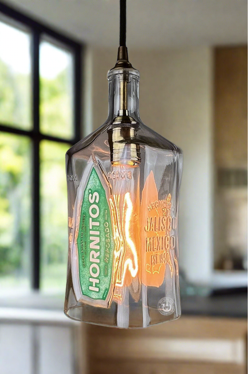 Hornitos Tequila Bottle Pendant Light