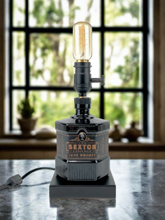 The Sexton Whiskey Bottle Lamp