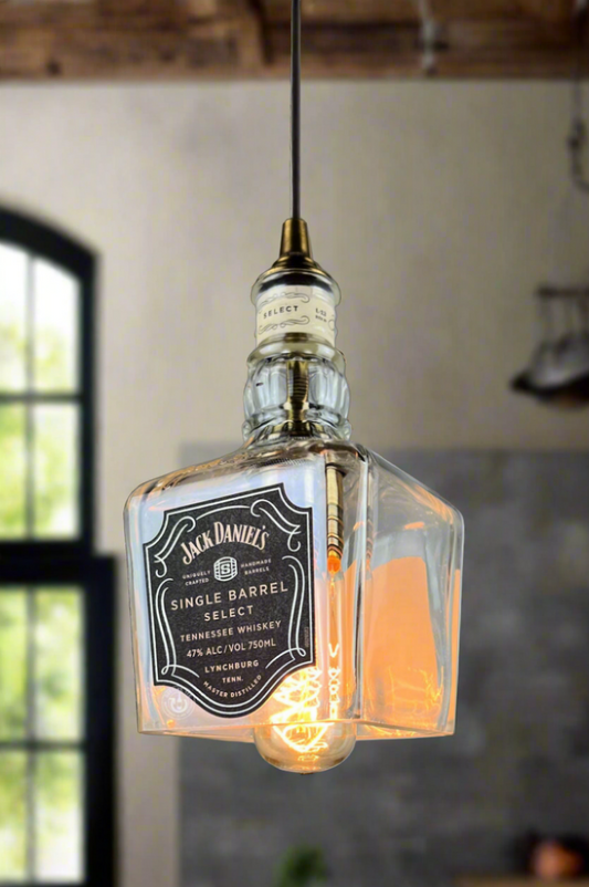 Jack Daniel's Whiskey Bottle Pendant Light - SB