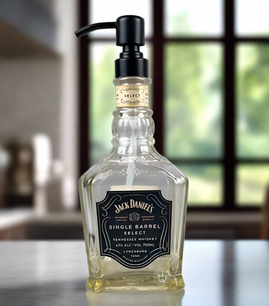 Jack Daniel's Whiskey Bottle Soap Dispenser - Single Barrel Select