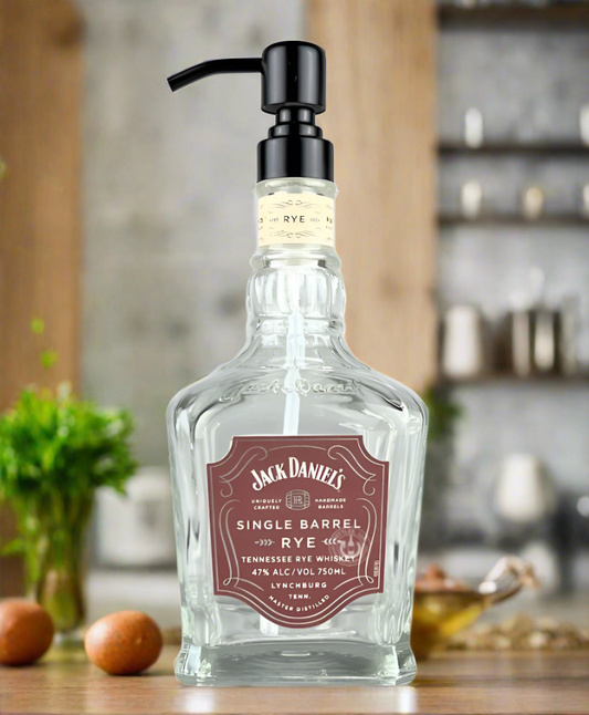 Jack Daniel's SB Rye Whiskey Bottle Soap Dispenser