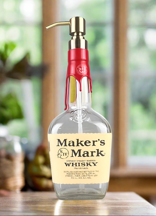 Maker's Mark Whisky Bottle Soap Dispenser