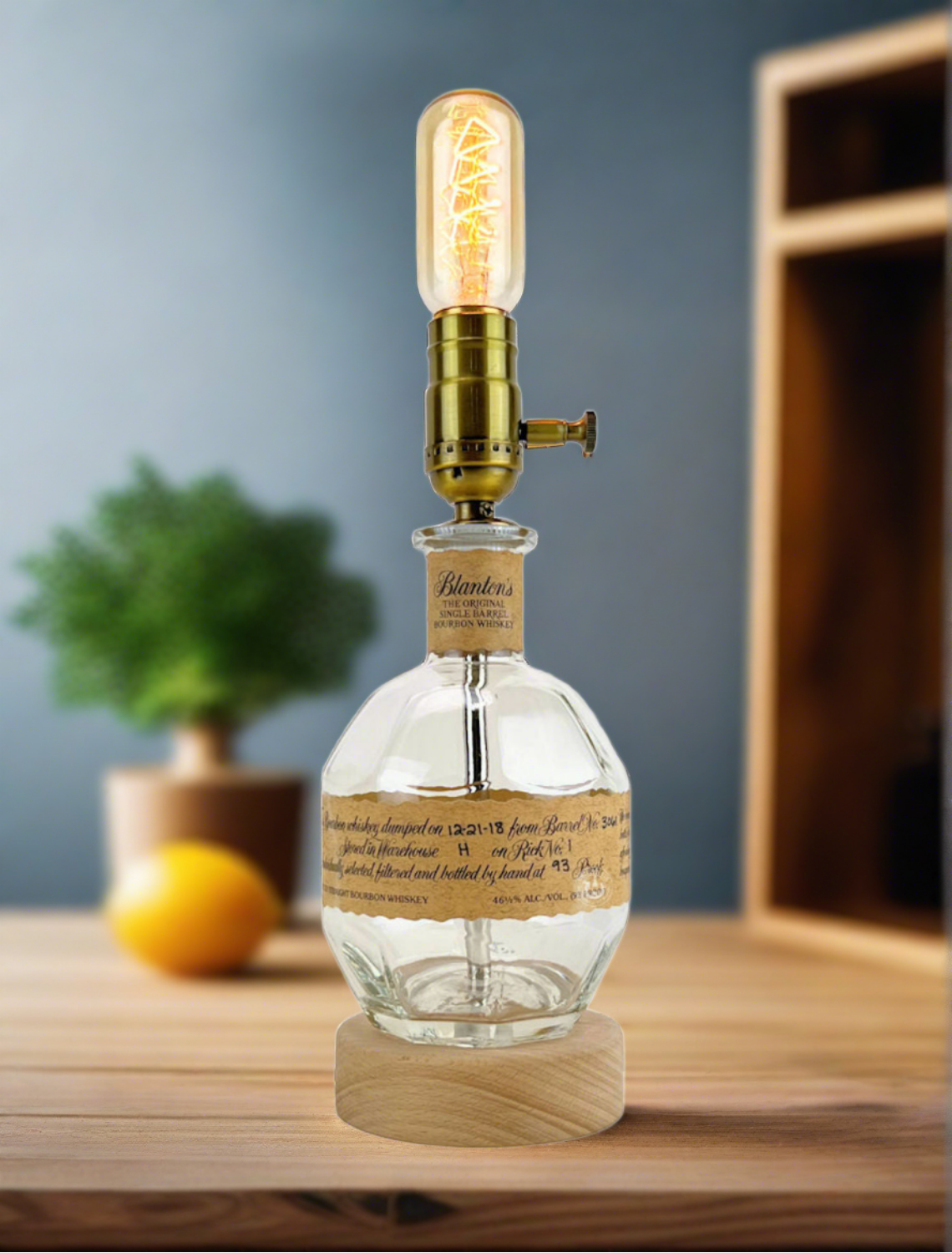 Blanton's Bourbon Whiskey Bottle Lamp
