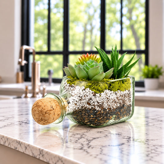 Patron Tequila Bottle Planter