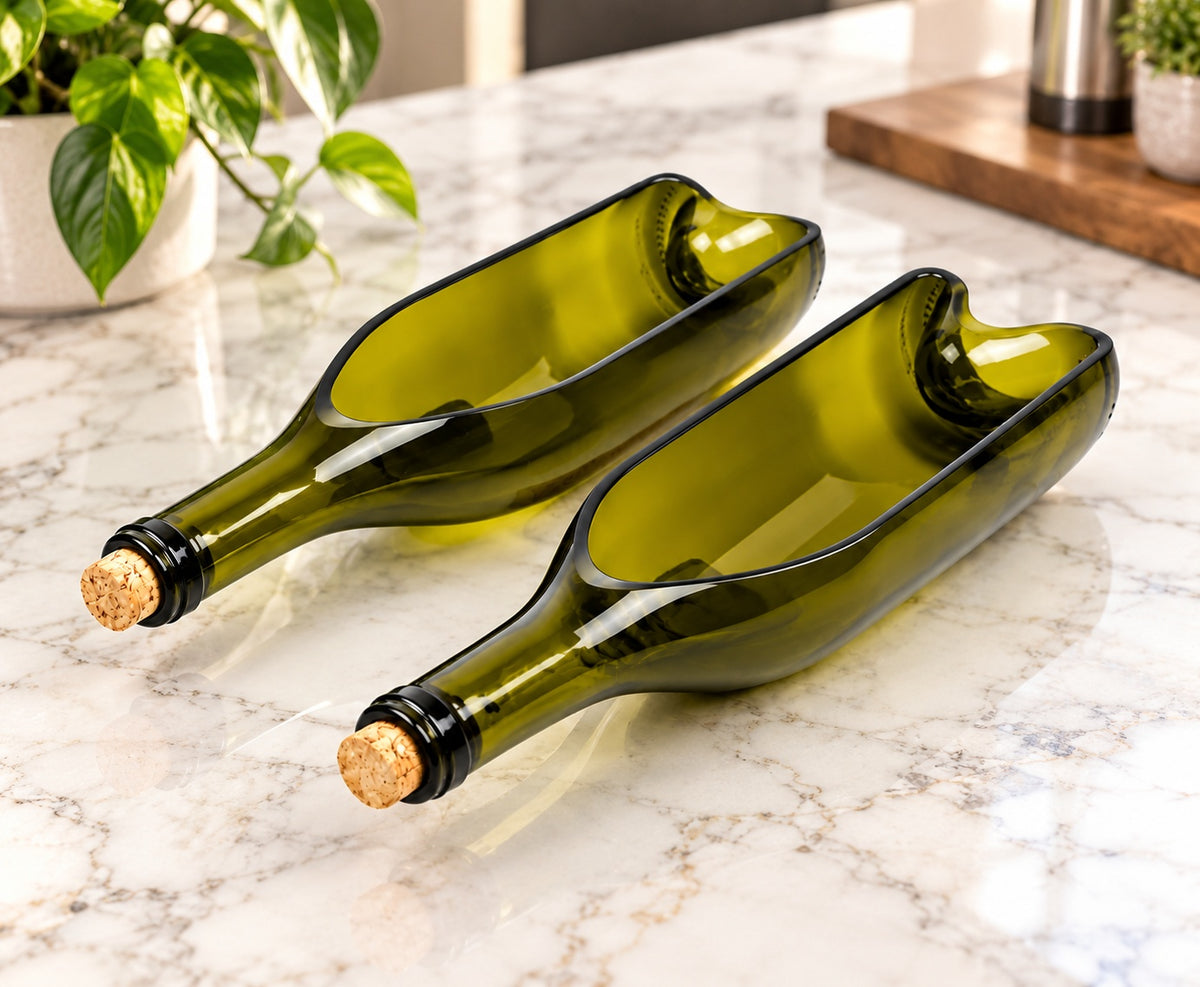 Wine Bottle Planter Set