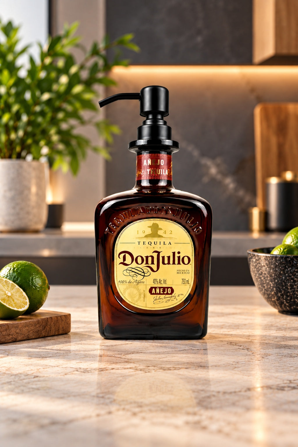Don Julio Tequila Bottle Soap Dispenser - Anejo