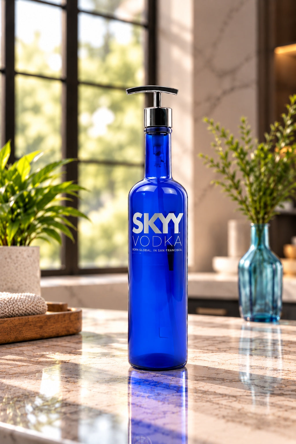 Skyy Vodka 750ml Bottle Soap Dispenser