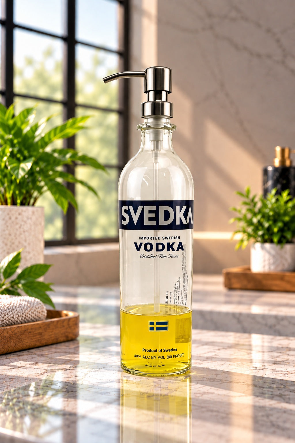 Svedka Vodka Bottle Soap Dispenser