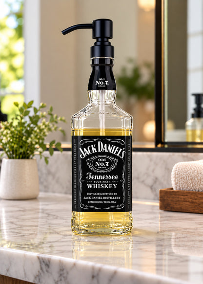Jack Daniel's Whiskey Bottle Soap Dispenser