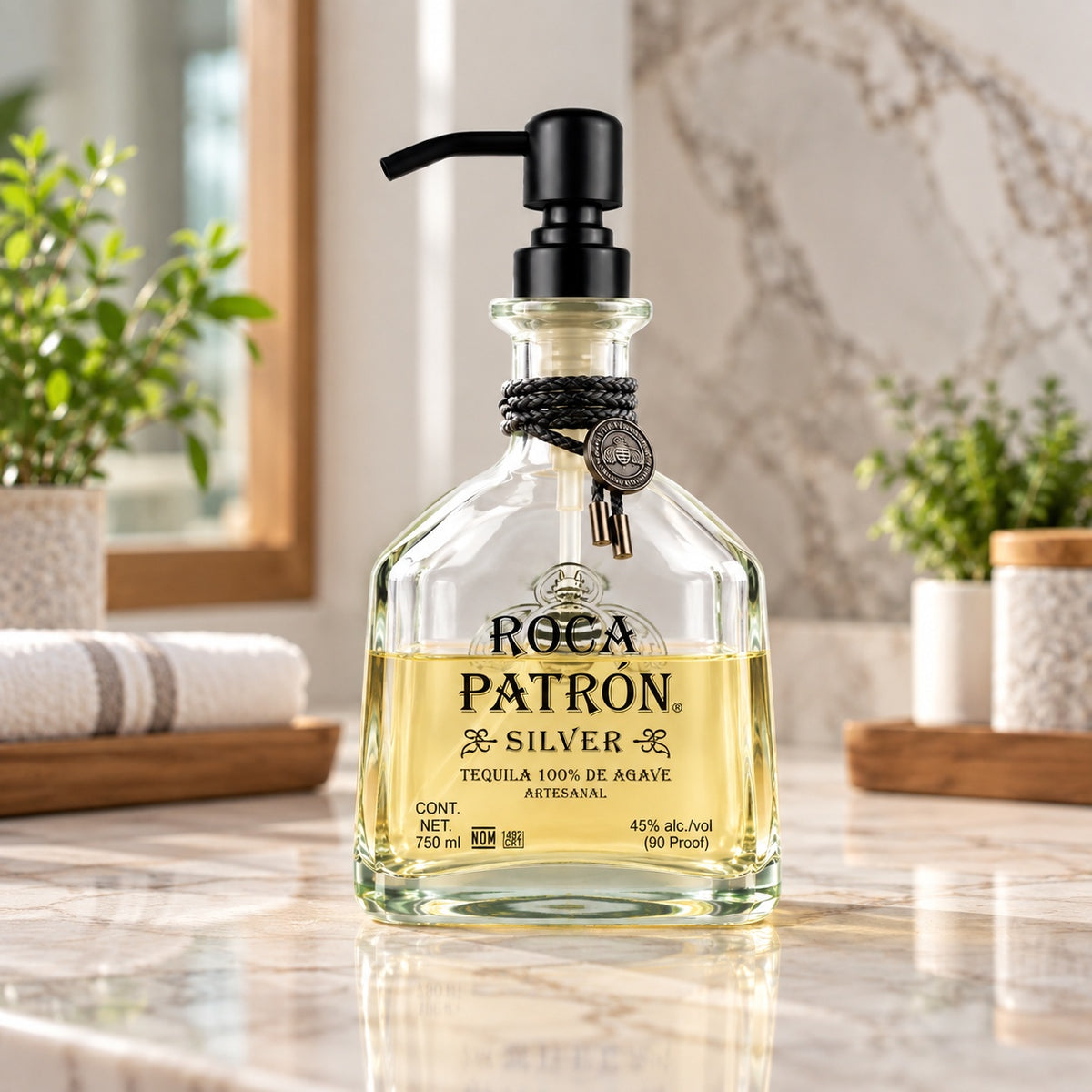 Roca Patron Tequila Bottle Soap Dispenser