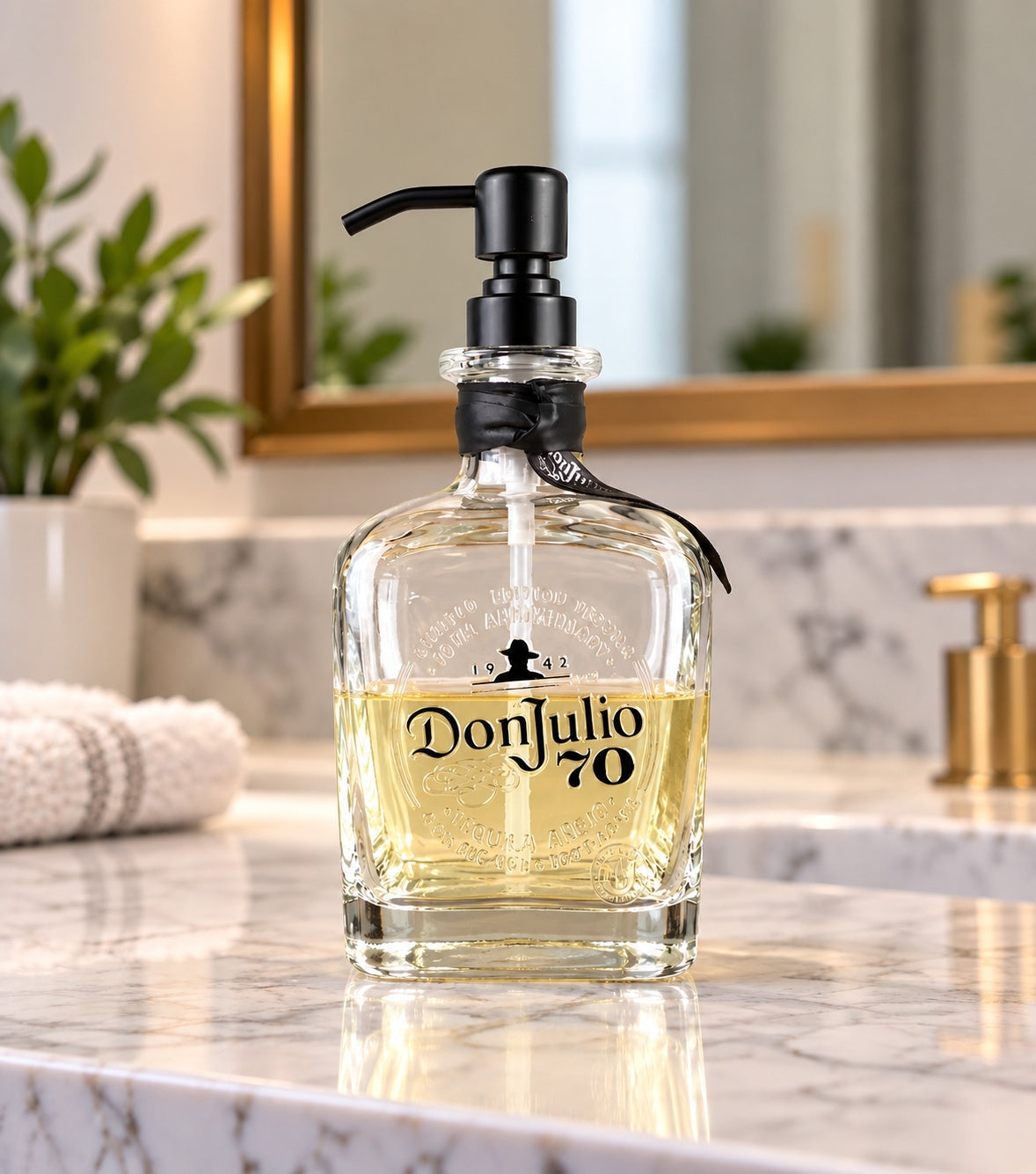 Don Julio Tequila Bottle Soap Dispenser - 70 Anejo Cristalino