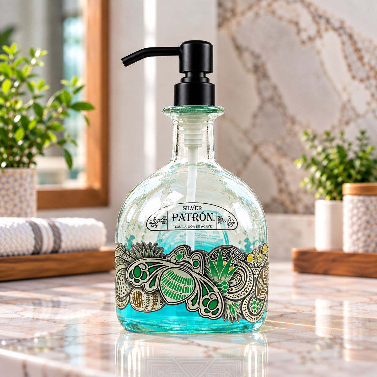 Patron Tequila 2017 Limited Edition Bottle Soap Dispenser