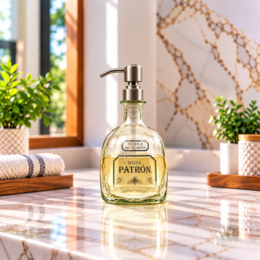 Patron Tequila 375ml Bottle Soap Dispenser