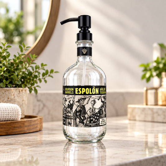 Espolon Tequila Bottle Soap Dispenser