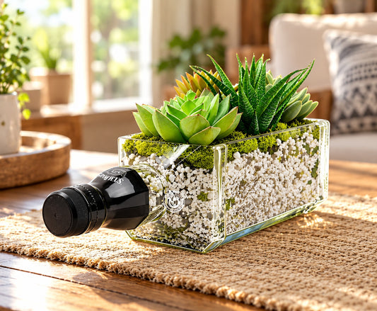 Jack Daniel's Whiskey Bottle Planter