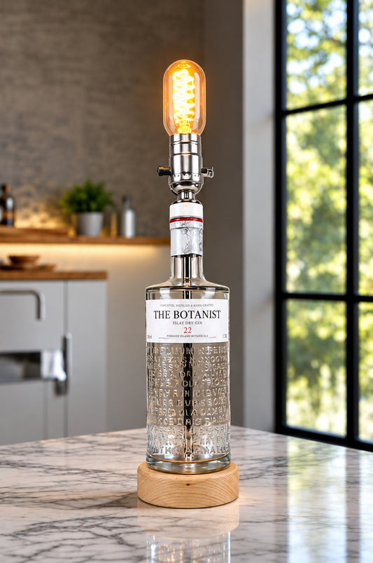 The Botanist Gin Bottle Lamp