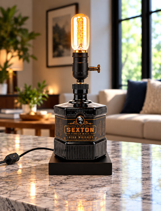 The Sexton Whiskey Bottle Lamp