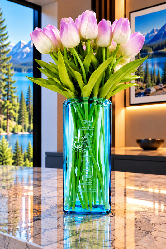 Bombay Sapphire Gin Bottle Vase