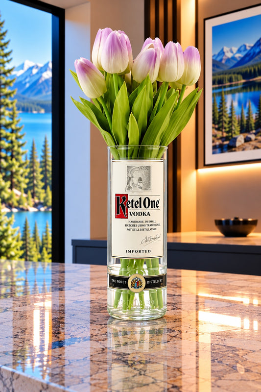 Ketel One Vodka Bottle Vase