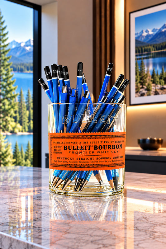 Bulleit Bourbon Whiskey Bottle Mini-Vase