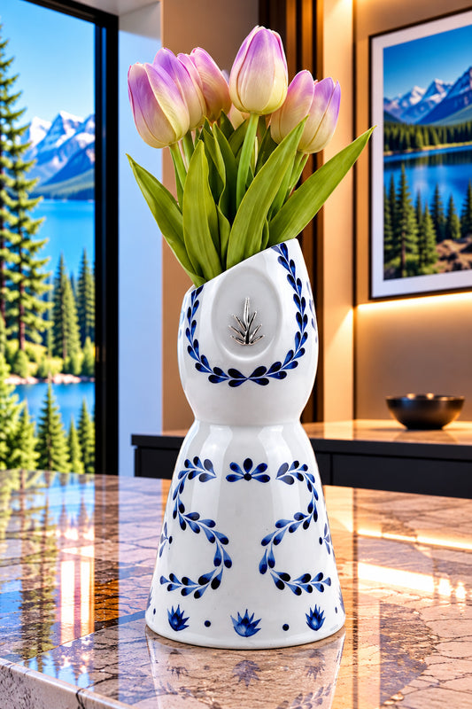 Clase Azul Tequila Bottle Vase - Slanted