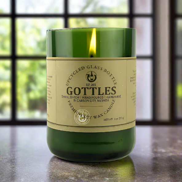 Champagne Bottle Scented Candle