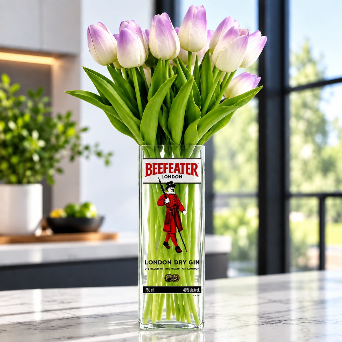 Beefeater Gin Bottle Vase