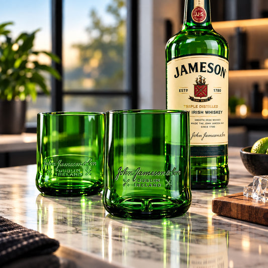 Jameson Irish Whiskey Bottle 12oz Glass Set