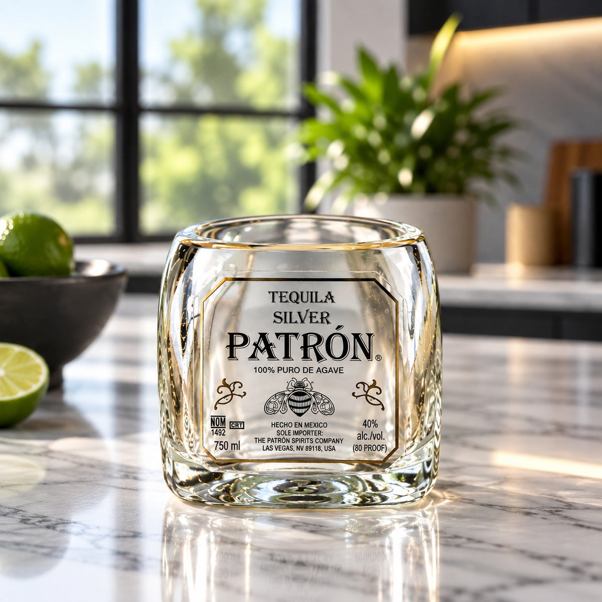 Patron Tequila Bottle Shot Glass