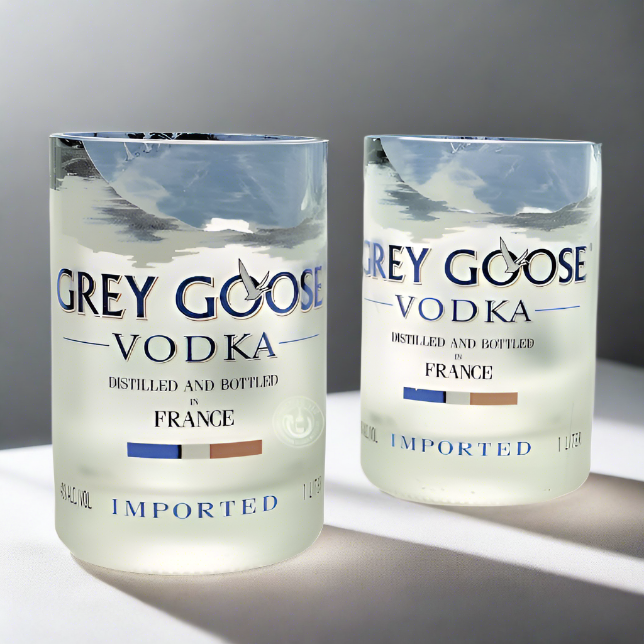 Grey Goose Vodka Bottle 12oz Glass Set