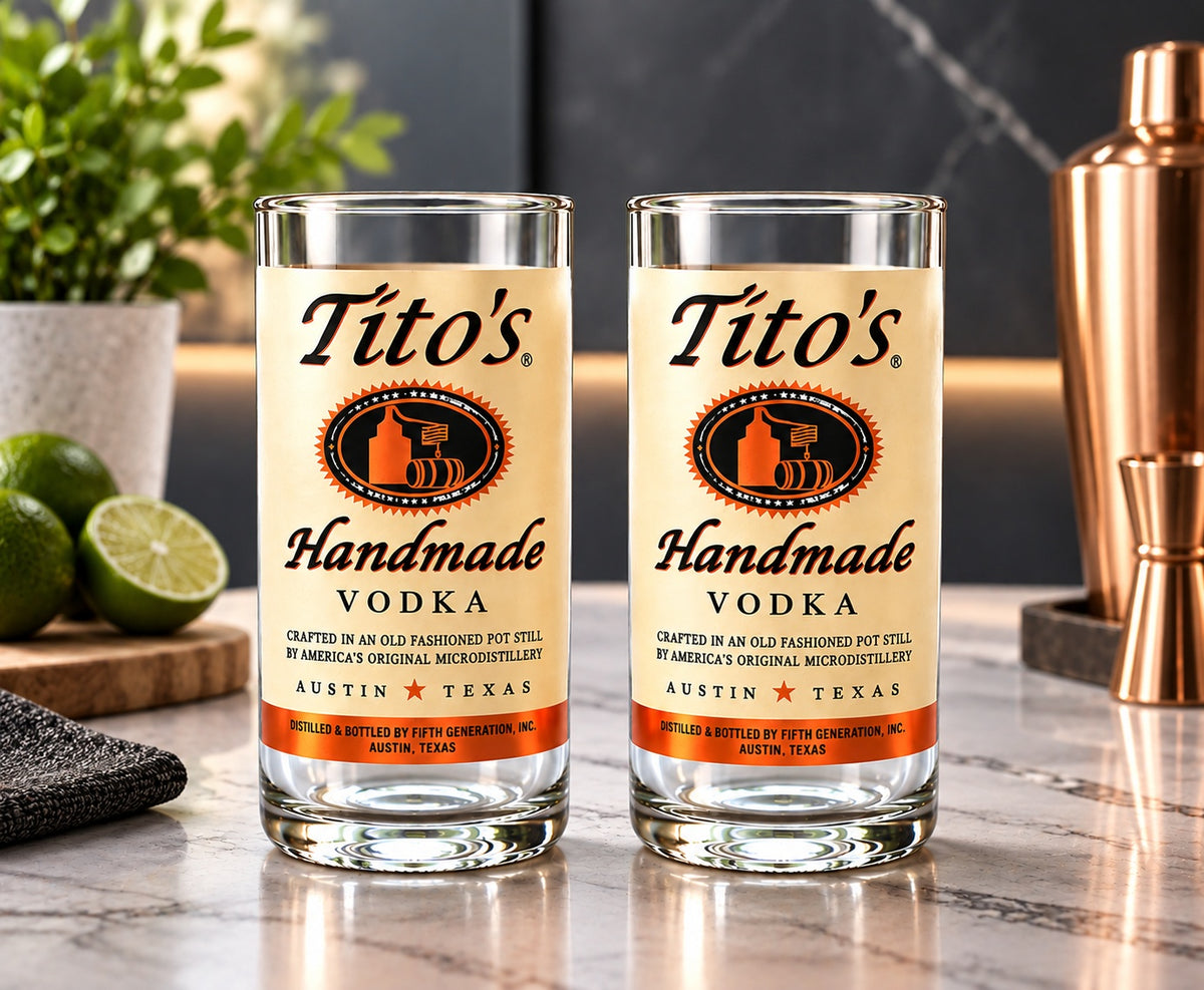 Tito's Vodka Bottle Shot Glass