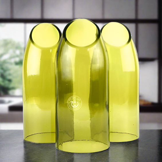 Wine Bottle Candle Cover Set - Low Slanted Cut