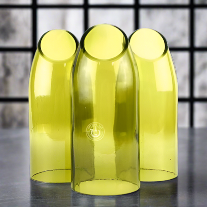 Wine Bottle Candle Cover Set - Low Slanted Cut