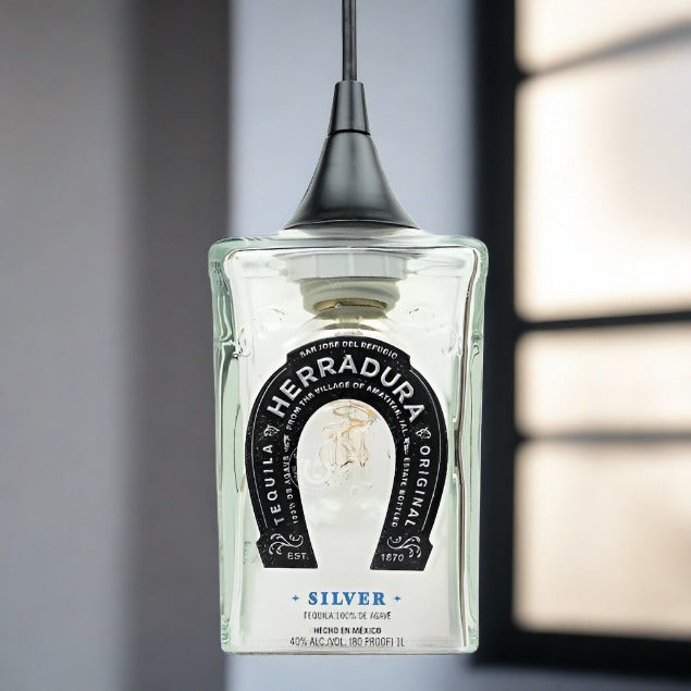 Herradura Tequila Bottle Pendant Light