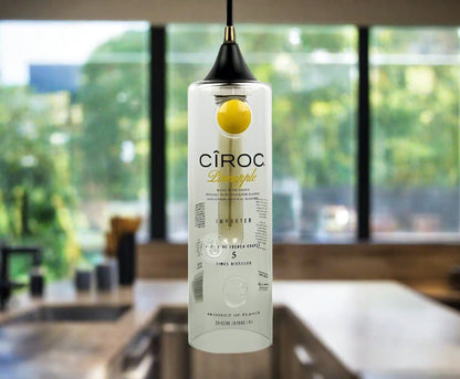 Ciroc Vodka Bottle Pendant Light