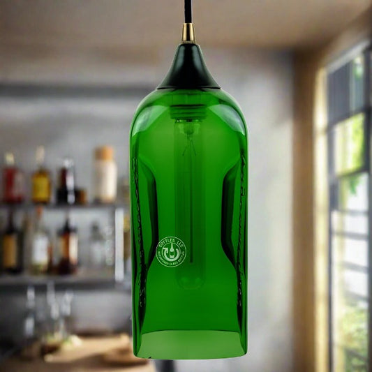 Jagermeister Liqueur Bottle Pendant Light