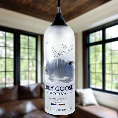 Grey Goose Vodka Bottle Pendant Light