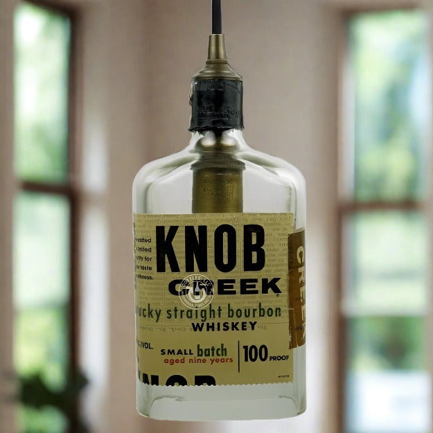 Knob Creek Whiskey Bottle Pendant Light