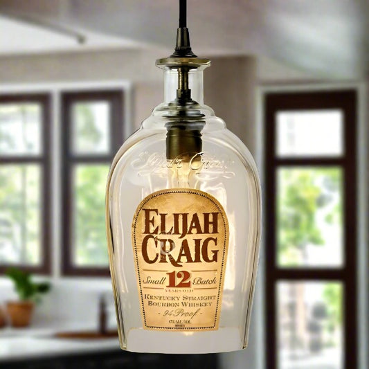 Elijah Craig Whiskey Bottle Pendant Light