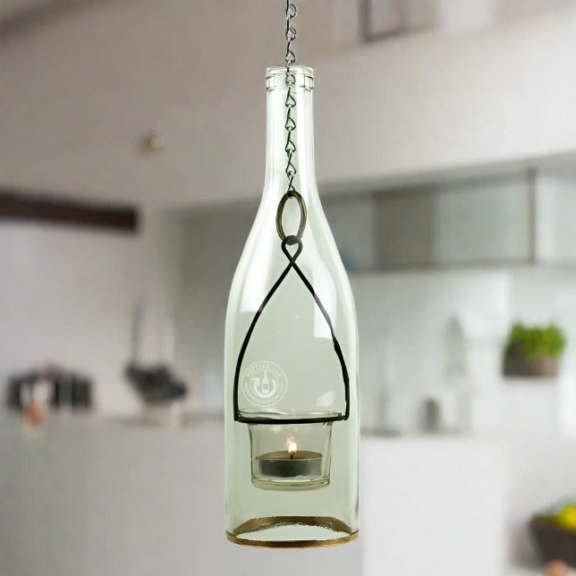 Wine Bottle Hanging Lantern