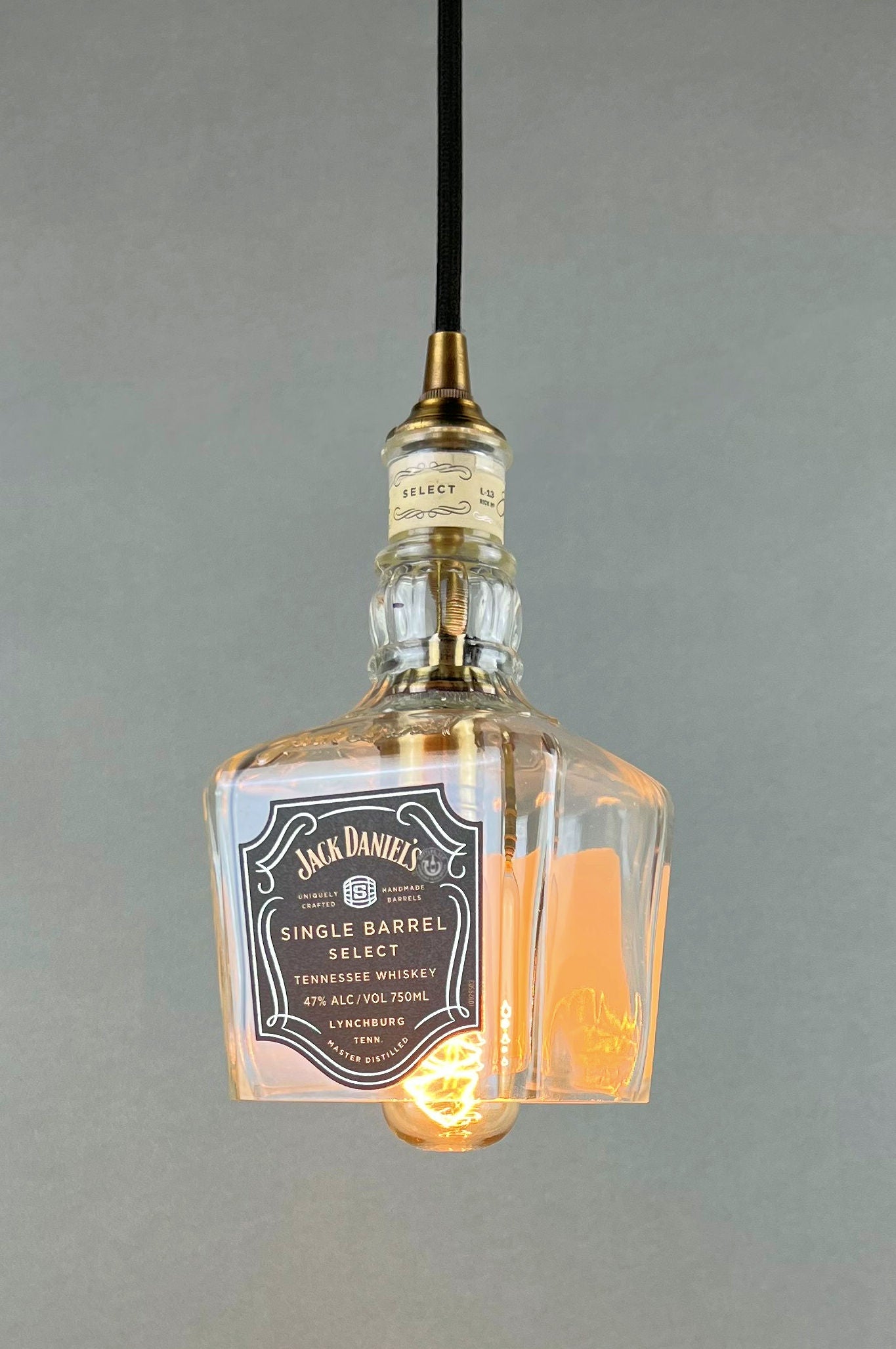Jack Daniel's Whiskey Bottle Pendant Light - SB